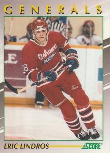 #30 Eric Lindros - Oshawa Generals - 1991-92 Score Young Superstars Hockey