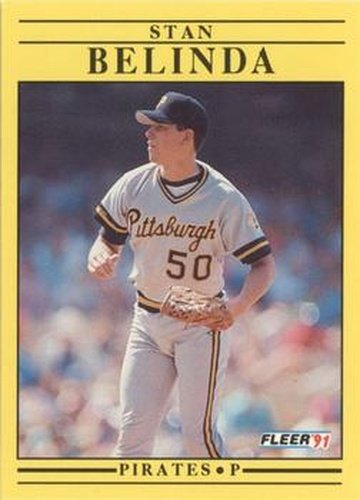 #30 Stan Belinda - Pittsburgh Pirates - 1991 Fleer Baseball