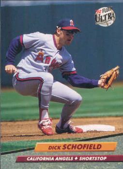 #30 Dick Schofield - California Angels - 1992 Ultra Baseball