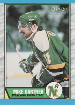 #30 Mike Gartner - Minnesota North Stars - 1989-90 O-Pee-Chee Hockey