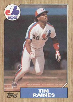 #30 Tim Raines - Montreal Expos - 1987 Topps Baseball