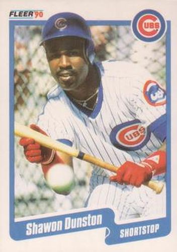 #30 Shawon Dunston - Chicago Cubs - 1990 Fleer USA Baseball
