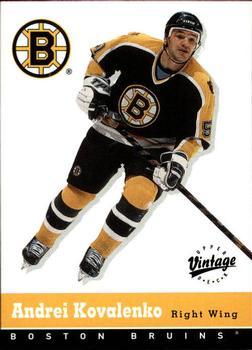 #30 Andrei Kovalenko - Boston Bruins - 2000-01 Upper Deck Vintage Hockey