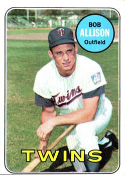#30 Bob Allison - Minnesota Twins - 1969 Topps Baseball