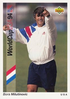 #30 Bora Milutinovic - USA - 1993 Upper Deck World Cup Preview English/Spanish Soccer
