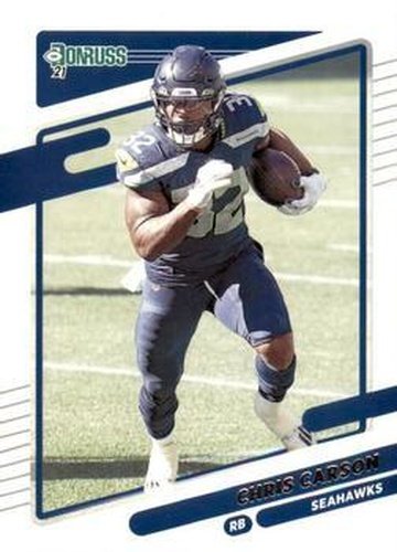 #30 Chris Carson - Seattle Seahawks - 2021 Donruss Football
