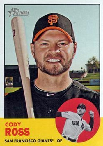 #30 Cody Ross - San Francisco Giants - 2012 Topps Heritage Baseball
