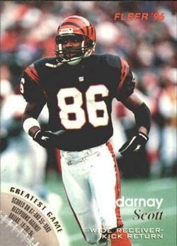 #30 Darnay Scott - Cincinnati Bengals - 1996 Fleer Football