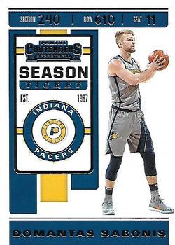 #30 Domantas Sabonis - Indiana Pacers - 2019-20 Panini Contenders Basketball