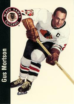 #30 Gus Mortson - Chicago Blackhawks - 1994 Parkhurst Missing Link 1956-57 Hockey