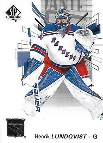 #30 Henrik Lundqvist - New York Rangers - 2016-17 SP Authentic Hockey