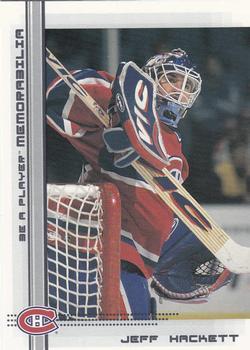#30 Jeff Hackett - Montreal Canadiens - 2000-01 Be a Player Memorabilia Hockey
