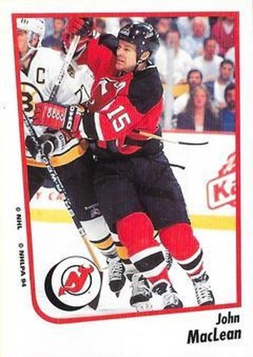 #30 John MacLean - New Jersey Devils - 1994-95 Panini Hockey Stickers