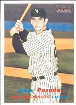 #30 Jorge Posada - New York Yankees - 2006 Topps Heritage Baseball