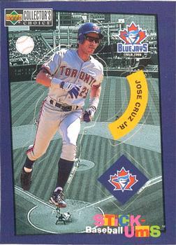 #30 Jose Cruz Jr. - Toronto Blue Jays -1998 Collector's Choice - Stick-Ums Baseball