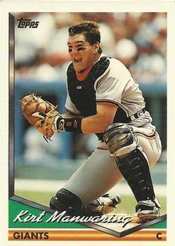 #30 Kirt Manwaring - San Francisco Giants - 1994 Topps Baseball