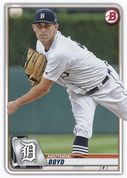 #30 Matthew Boyd - Detroit Tigers - 2020 Bowman Baseball