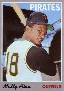 #30 Matty Alou - Pittsburgh Pirates - 1970 Topps Baseball