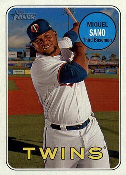 #30 Miguel Sano - Minnesota Twins - 2018 Topps Heritage Baseball