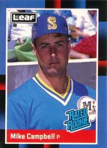 #30 Mike Campbell - Seattle Mariners - 1988 Leaf Baseball