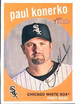 #30 Paul Konerko - Chicago White Sox - 2008 Topps Heritage Baseball