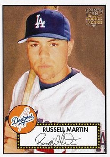 #30 Russell Martin - Los Angeles Dodgers - 2006 Topps 1952 Edition Baseball