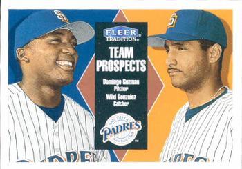 #30 Domingo Guzman / Wiki Gonzalez - San Diego Padres - 2000 Fleer Tradition Baseball