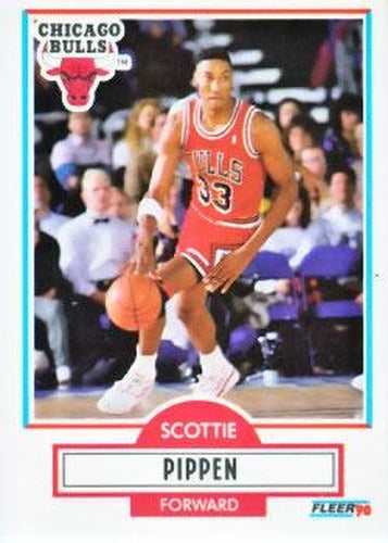 #30 Scottie Pippen - Chicago Bulls - 1990-91 Fleer Basketball