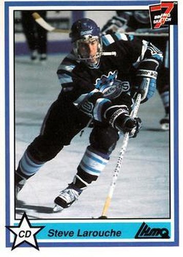 #30 Steve Larouche - Chicoutimi Sagueneens - 1990-91 7th Inning Sketch QMJHL Hockey