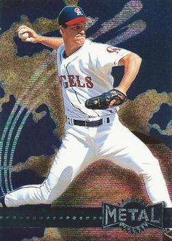 #30 Troy Percival - California Angels - 1996 Metal Universe Baseball