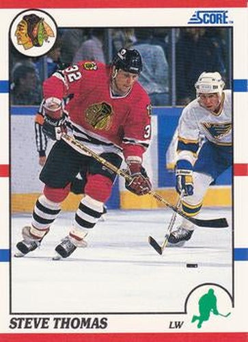 #30 Steve Thomas - Chicago Blackhawks - 1990-91 Score Hottest and Rising Stars Hockey