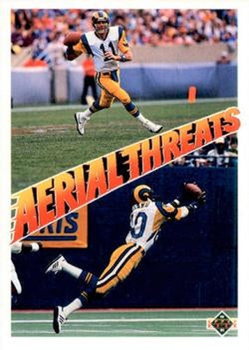 #30 Jim Everett / Henry Ellard - Los Angeles Rams - 1991 Upper Deck Football