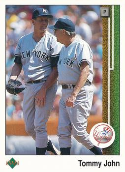 #230 Tommy John - New York Yankees - 1989 Upper Deck Baseball