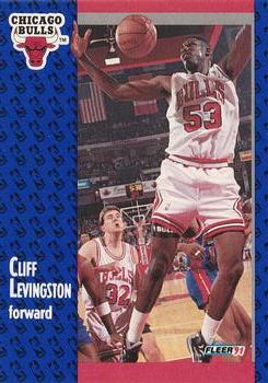 #30 Cliff Levingston - Chicago Bulls - 1991-92 Fleer Basketball
