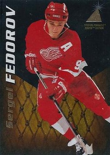 #30 Sergei Fedorov - Detroit Red Wings - 1995-96 Zenith Hockey