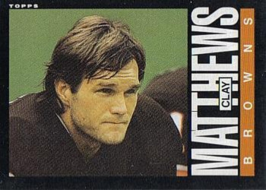 #230 Clay Matthews - Cleveland Browns - 1985 Topps Football