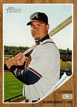 #30 Chipper Jones - Atlanta Braves - 2011 Topps Heritage Baseball