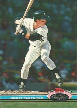 #30 Scott Fletcher - Chicago White Sox - 1991 Stadium Club Baseball