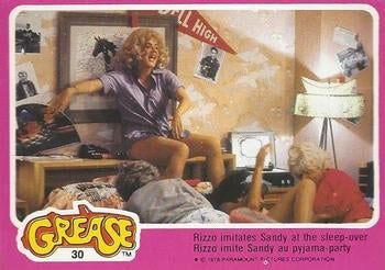 #30 Rizzo Imitates Sandy at the Sleep-Over - 1978 O-Pee-Chee Grease