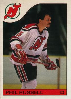 #30 Phil Russell - New Jersey Devils - 1985-86 O-Pee-Chee Hockey
