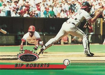 #30 Bip Roberts - Cincinnati Reds - 1993 Stadium Club Baseball