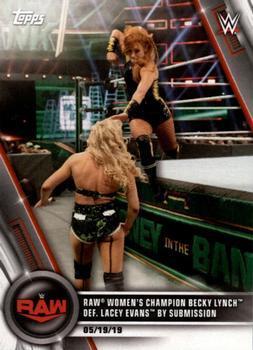 #30 Raw Women's Champion Becky Lynch def. Lacey Evans by Submission - 2020 Topps WWE Women's Division Wrestling