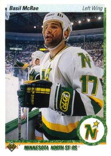 #30 Basil McRae - Minnesota North Stars - 1990-91 Upper Deck Hockey