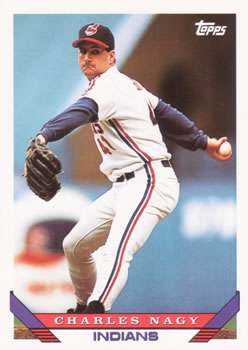 #730 Charles Nagy - Cleveland Indians - 1993 Topps Baseball