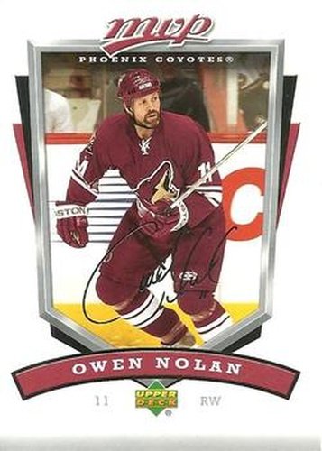 #230 Owen Nolan - Phoenix Coyotes - 2006-07 Upper Deck MVP Hockey