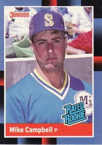 #30 Mike Campbell - Seattle Mariners - 1988 Donruss Baseball