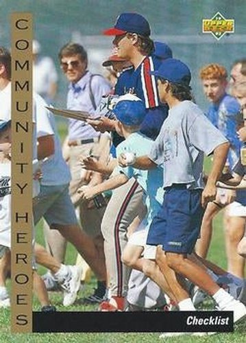 #30 Community Heroes Checklist - California Angels - 1993 Upper Deck Baseball