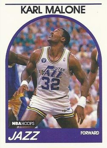 #30 Karl Malone - Utah Jazz - 1989-90 Hoops Basketball