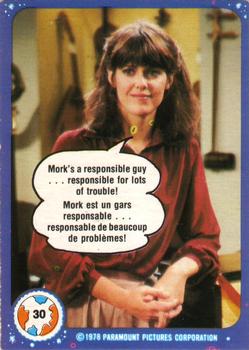 #30 Mork's a Responsible Guy... Responsible for Lots of Trouble! - 1978 O-Pee-Chee Mork & Mindy