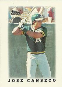 #30 Jose Canseco - Oakland Athletics - 1988 Topps Major League Leaders Minis Baseball